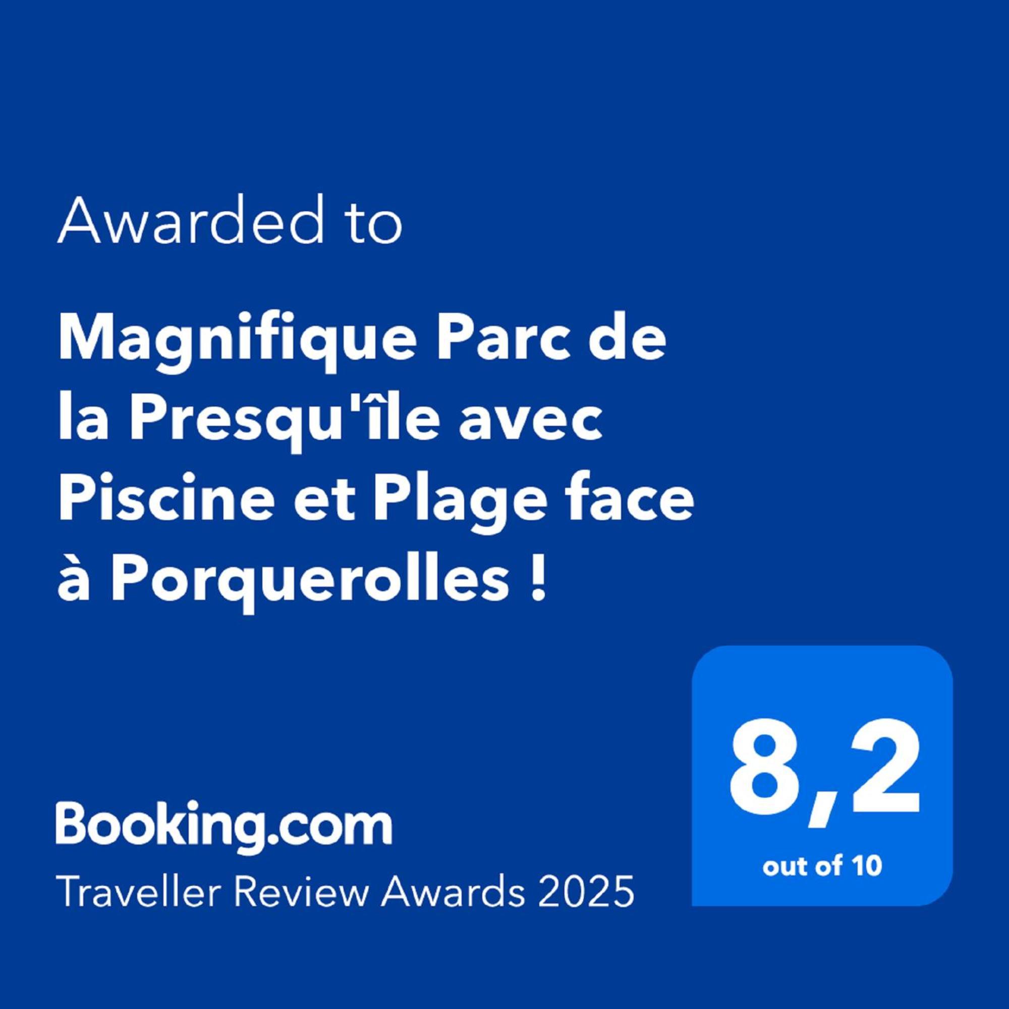 Magnifique Parc De La Presqu'Ile Avec Piscine Et Plage Face A Porquerolles ! イエール エクステリア 写真